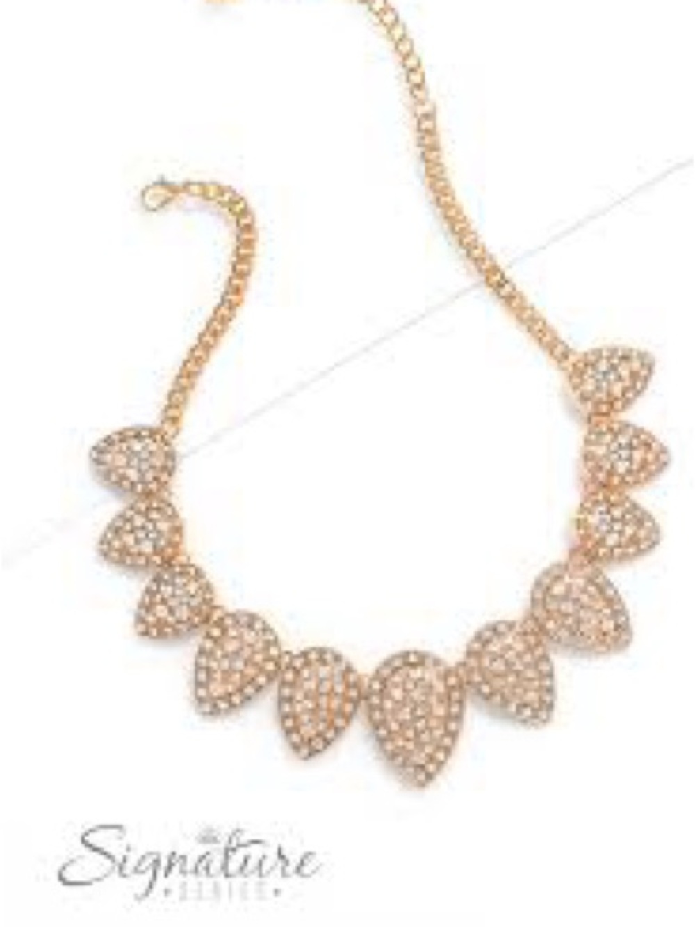Paparazzi Zi Collection "The Cody" necklace and earring set in gold New